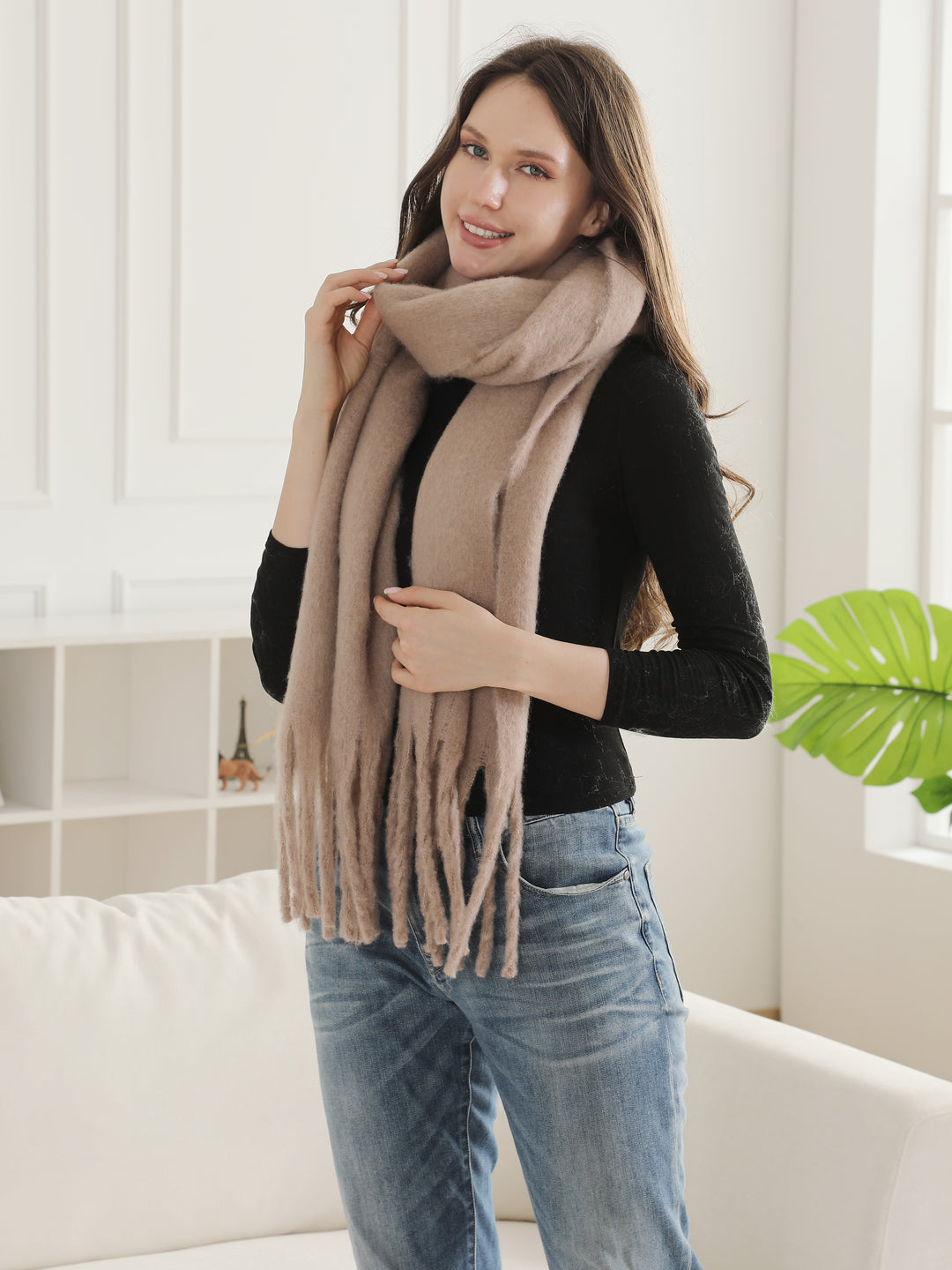SOLID COLOR SCARF