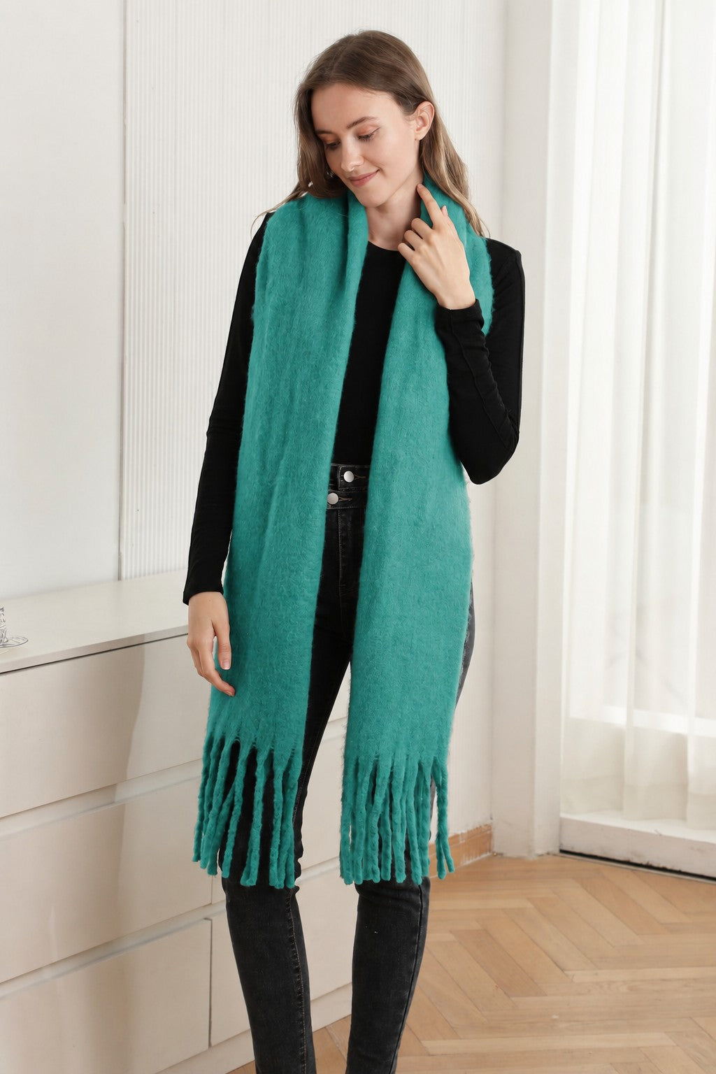 SOLID COLOR SCARF