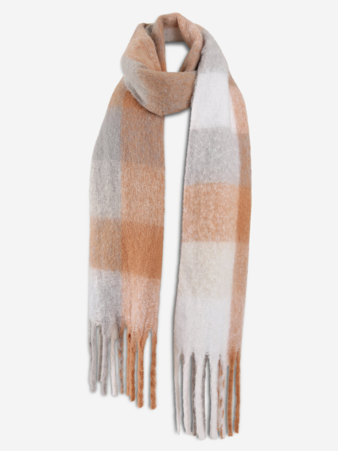 PLAID PATTERN SCARF
