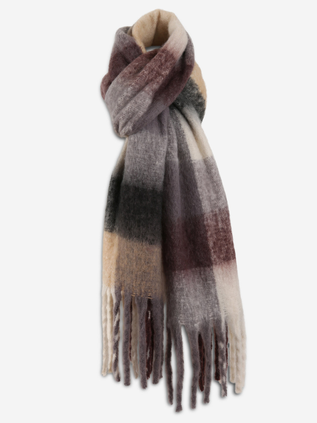 PLAID PATTERN SCARF