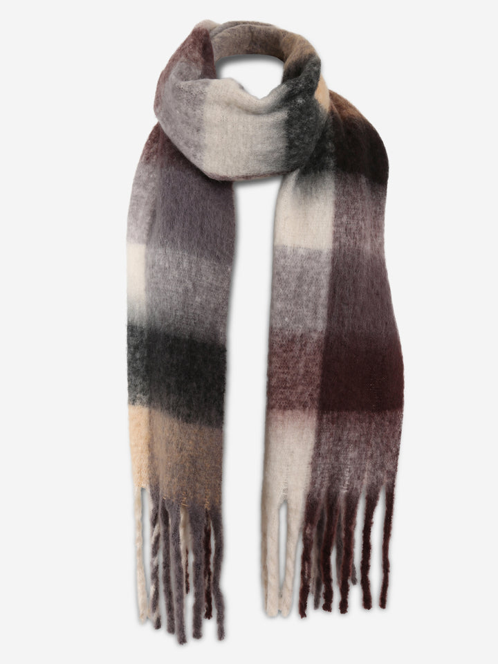 PLAID PATTERN SCARF