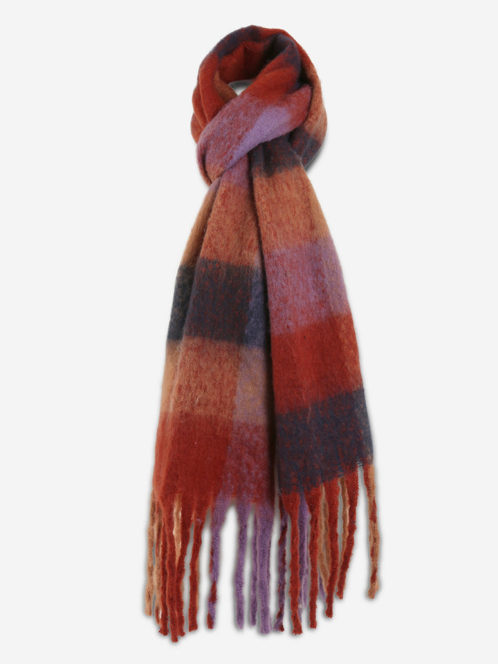 PLAID PATTERN SCARF