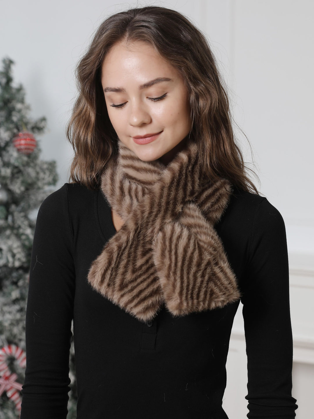 ZEBRA PATTERN SCARF