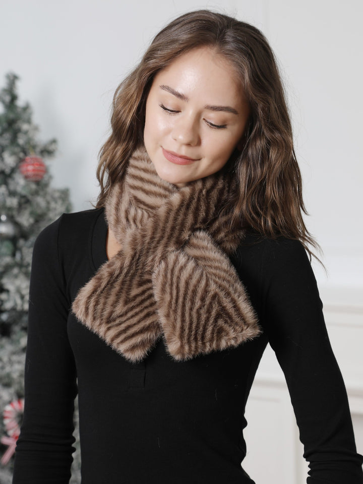 ZEBRA PATTERN SCARF