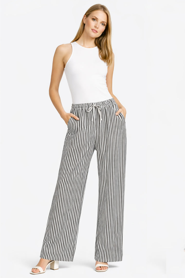 STRIPED PATTERN PANTS