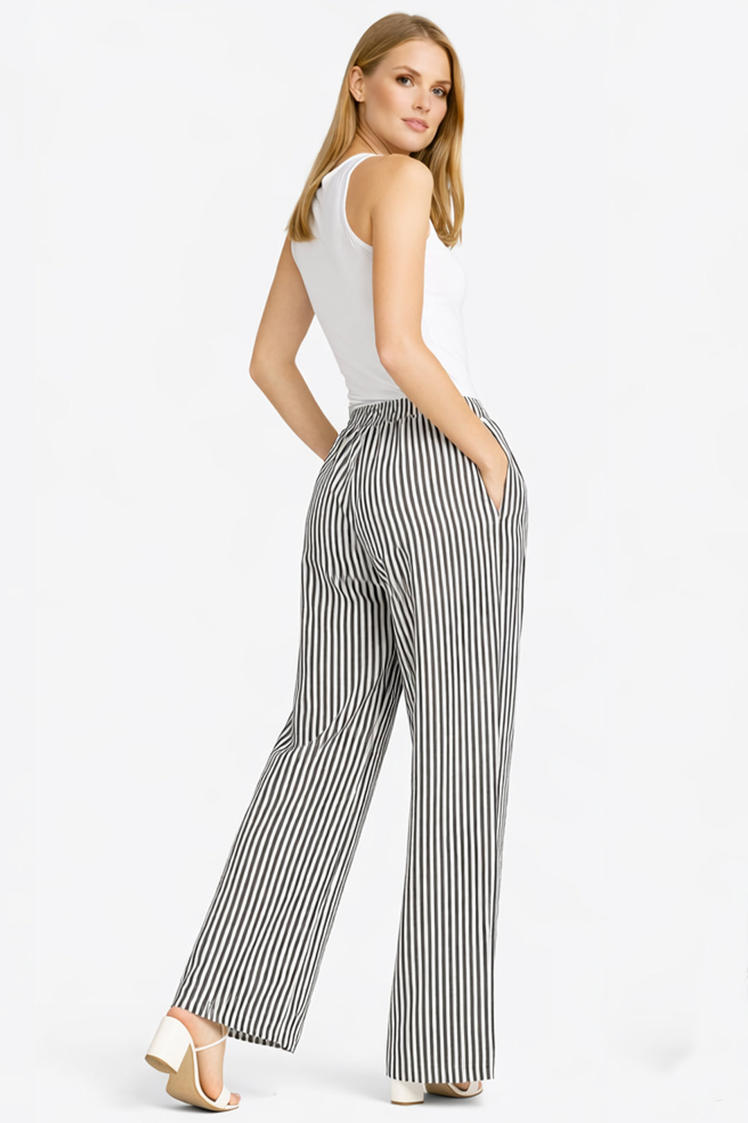 STRIPED PATTERN PANTS