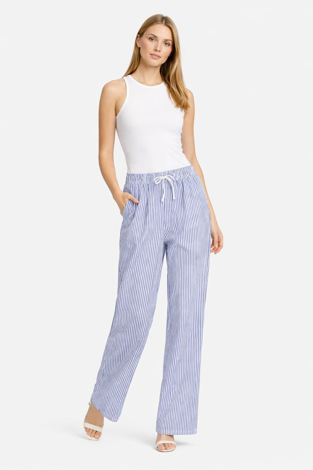 STRIPED PATTERN PANTS
