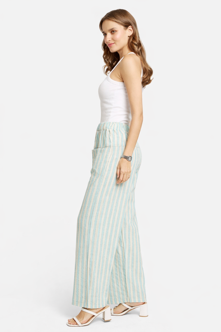 STRIPED PATTERN PANTS