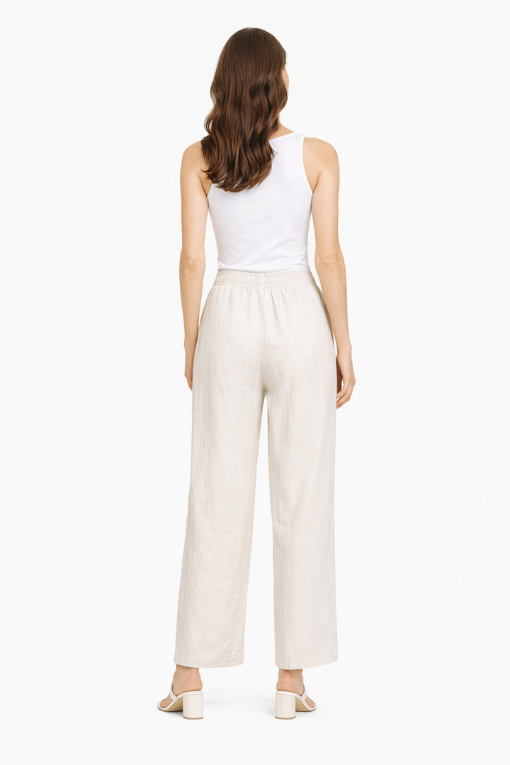 BOHO PATTERN LINEN PANTS