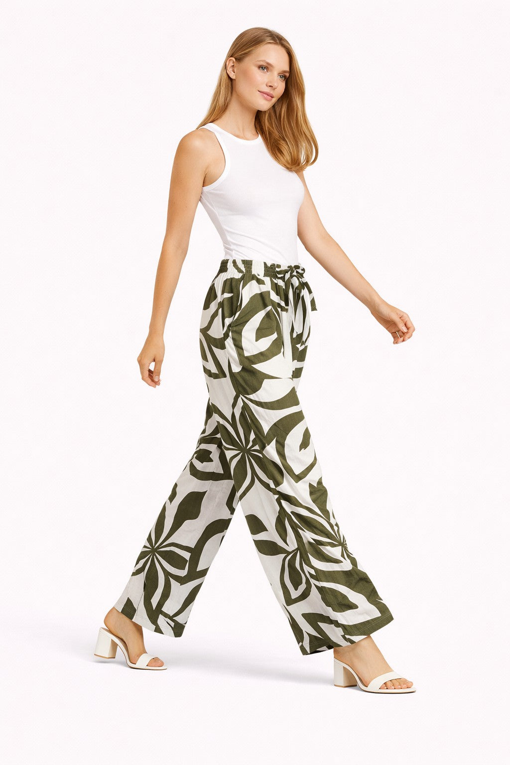 LEAF PATTERN PANTS