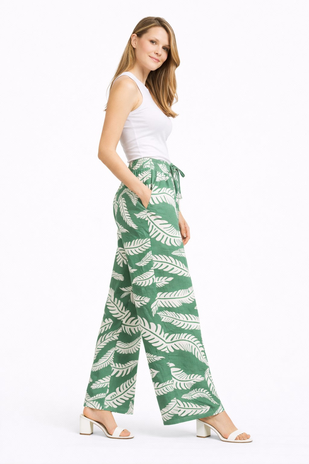 LEAF PATTERN PANTS