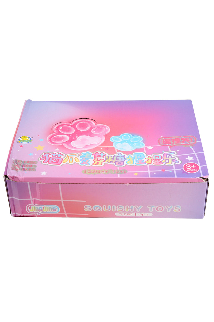 Cat Paw Stress Relief Squishy Toy - 12 pc pack