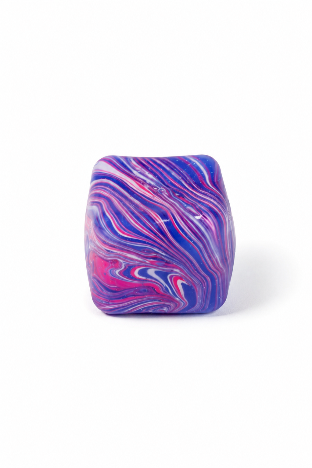 Marble Swirl Cube Stress Relief Squishy Toy - 12 pc pack