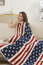 Load image into Gallery viewer, Jcl2027 Red/Navy Throw Blankets
