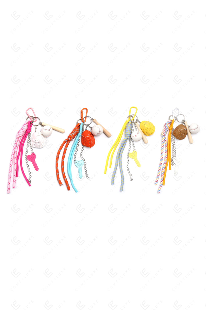 BASEBALL KEYCHAIN/BAG CHARM KEYCHAINS