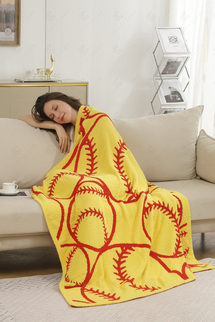 Jcl4320 Softball Throw Blankets