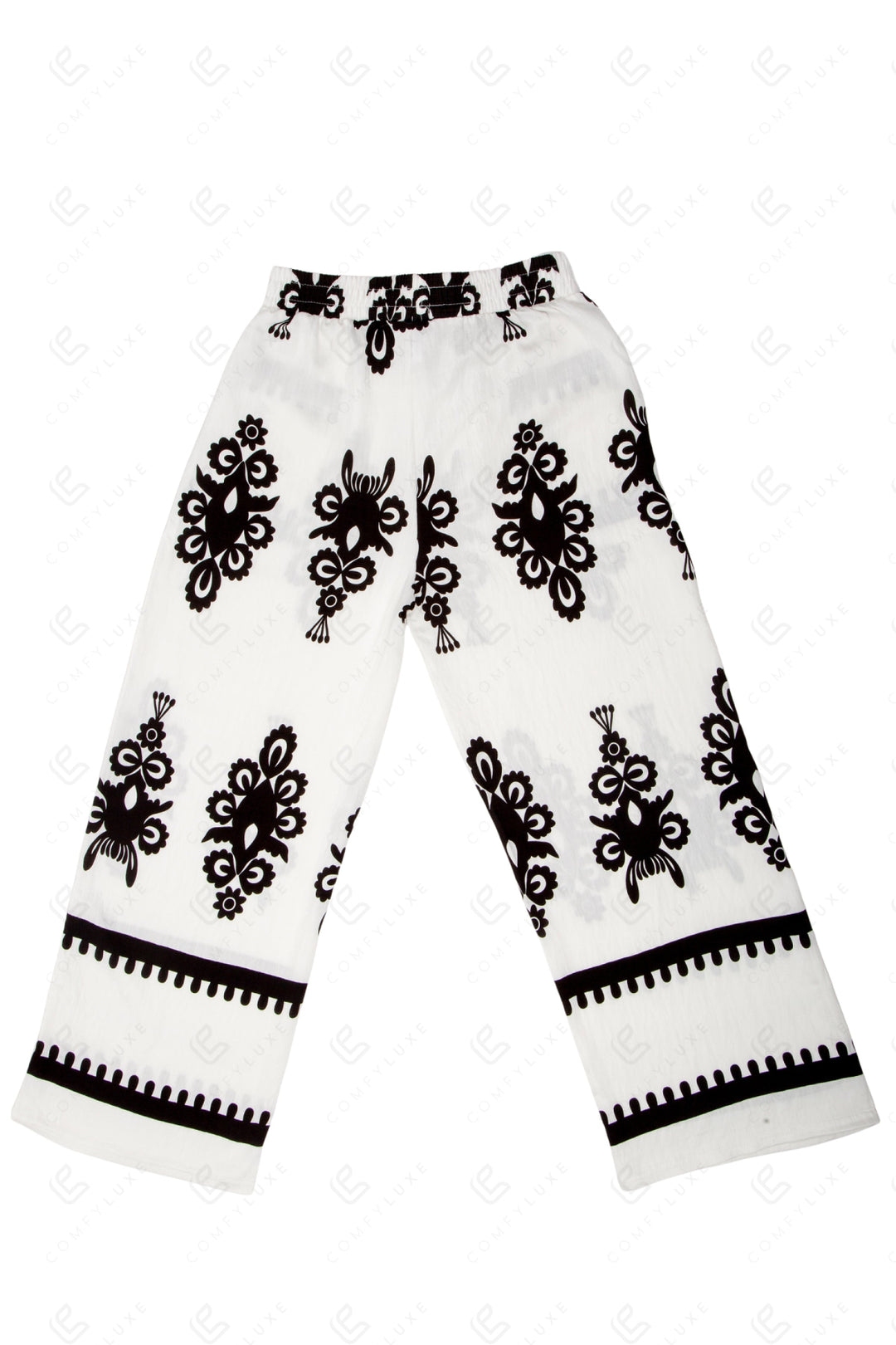 BOHO FLORAL PATTERN PANTS APPAREL