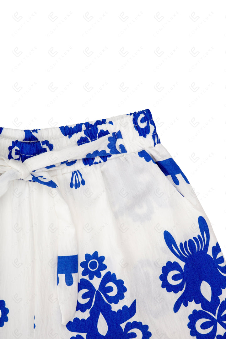 BOHO FLORAL PATTERN PANTS APPAREL