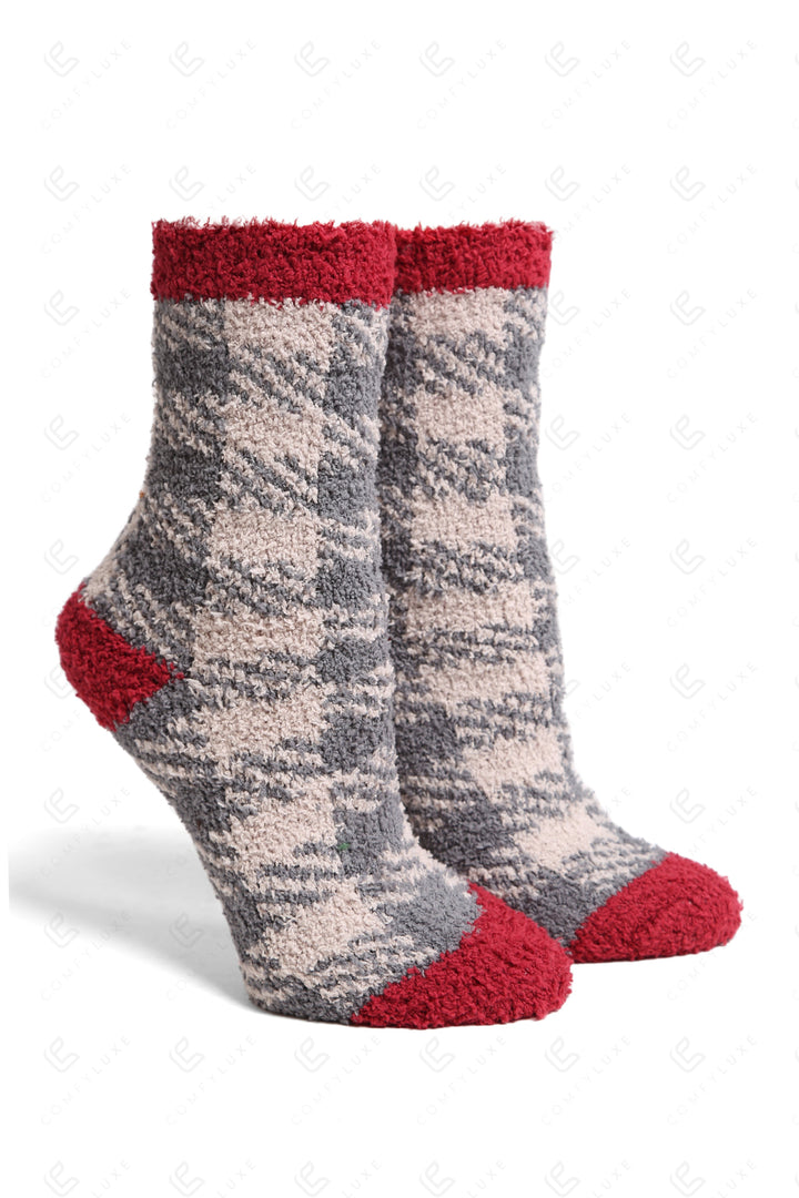 BUFFALO CHECK PATTERN MINI-CREW SOCKS SOCKS