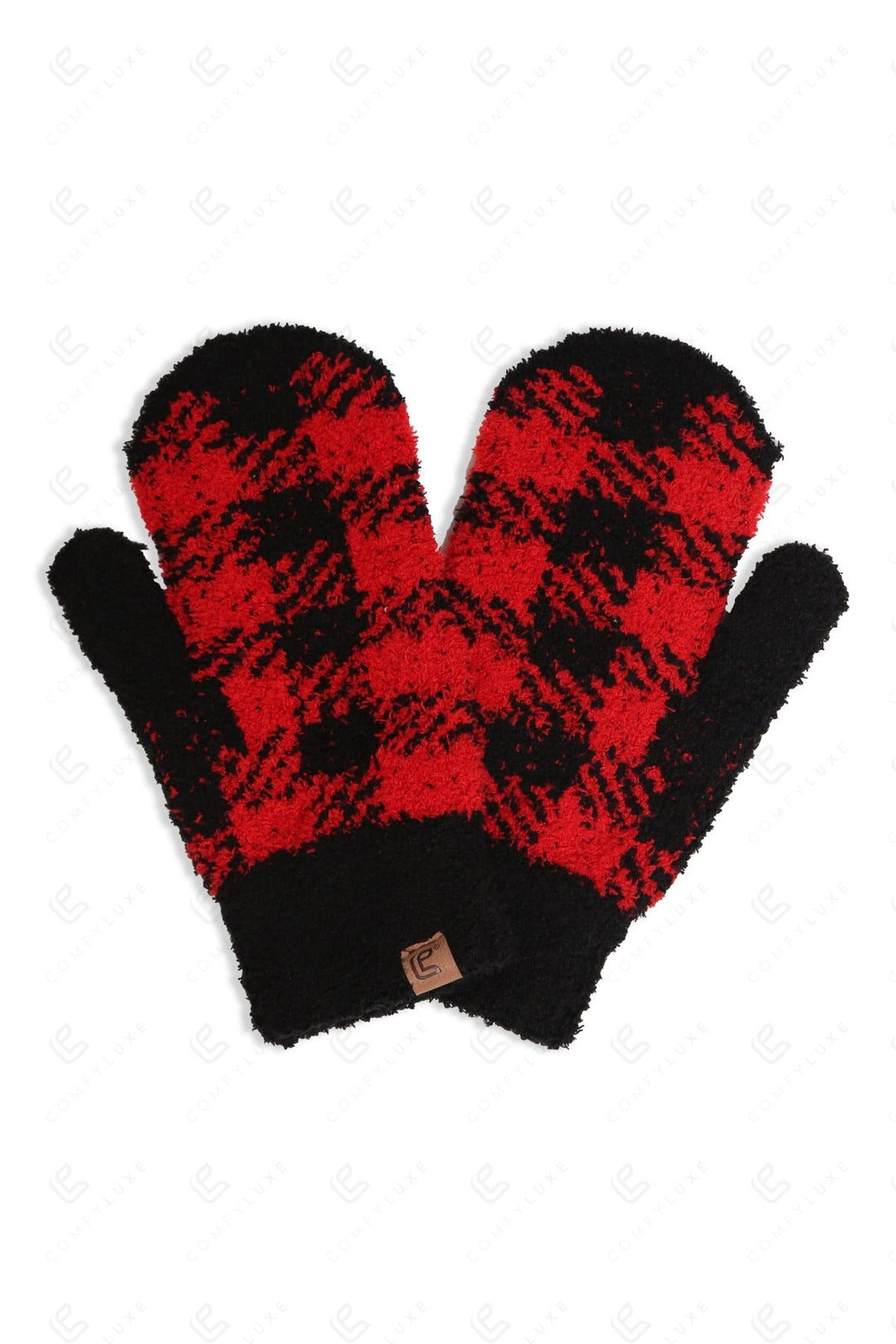 BUFFALO CHECK PATTERN MITTENS GLOVES