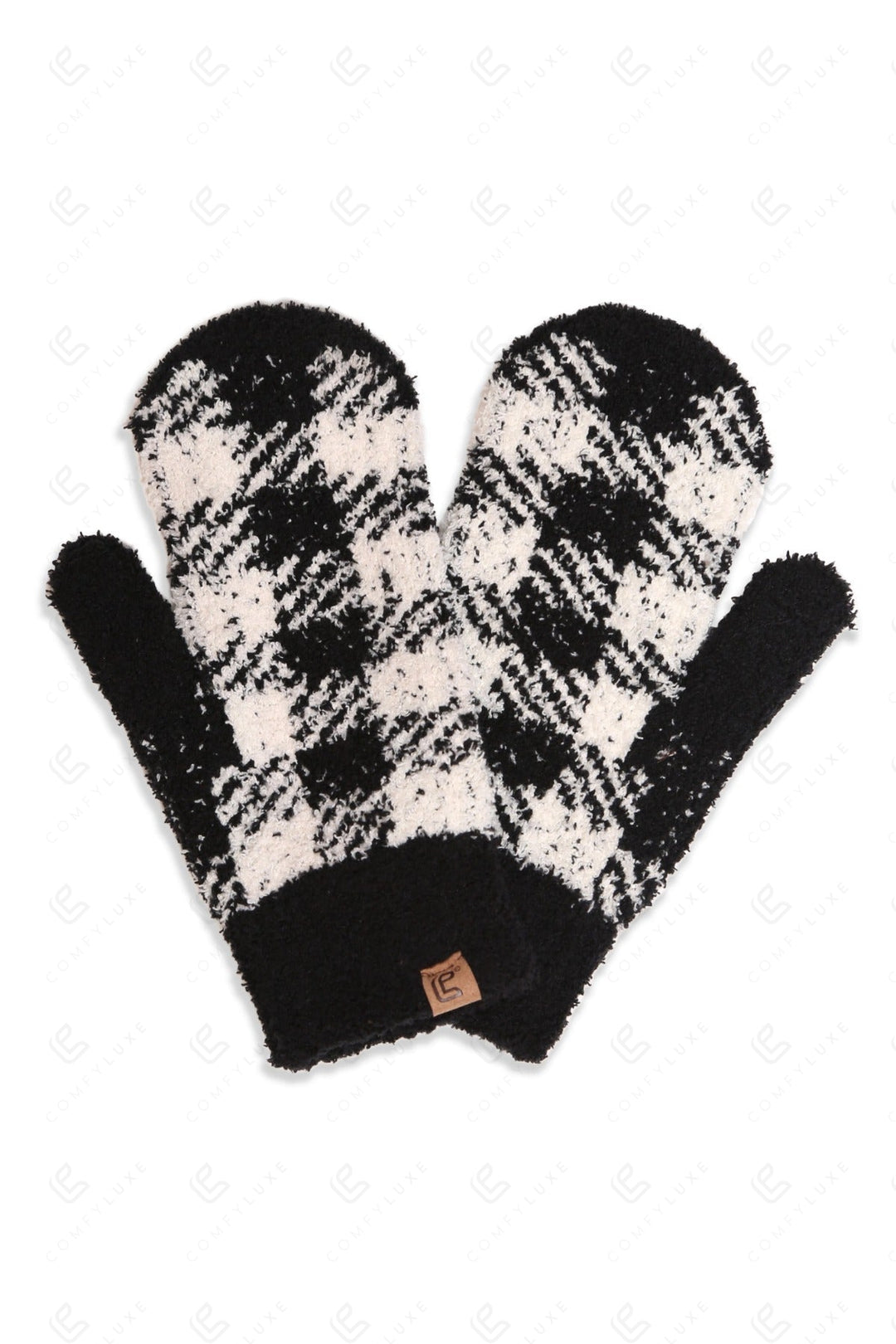 BUFFALO CHECK PATTERN MITTENS GLOVES