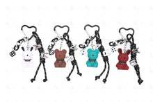 Load image into Gallery viewer, BUNNY &amp; BEAR KEYCHAIN/BAG CHARM KEYCHAINS
