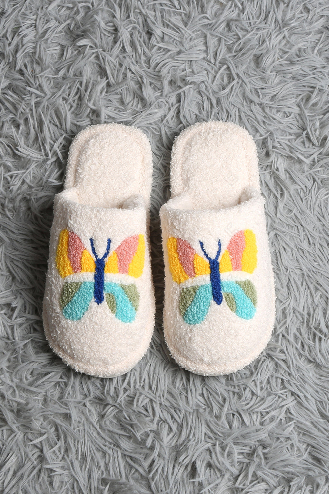 BUTTERFLY PATTERN SLIPPERS 03 / M/L SLIPPERS/SLIDES