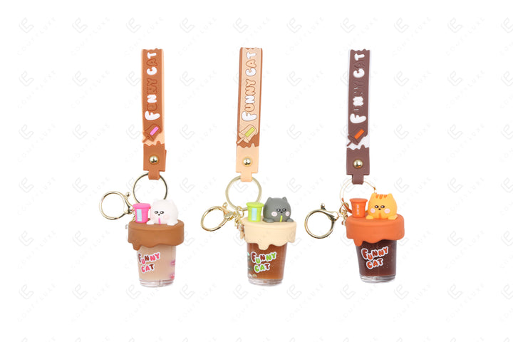 CAT KEYCHAIN/BAG CHARM KEYCHAINS