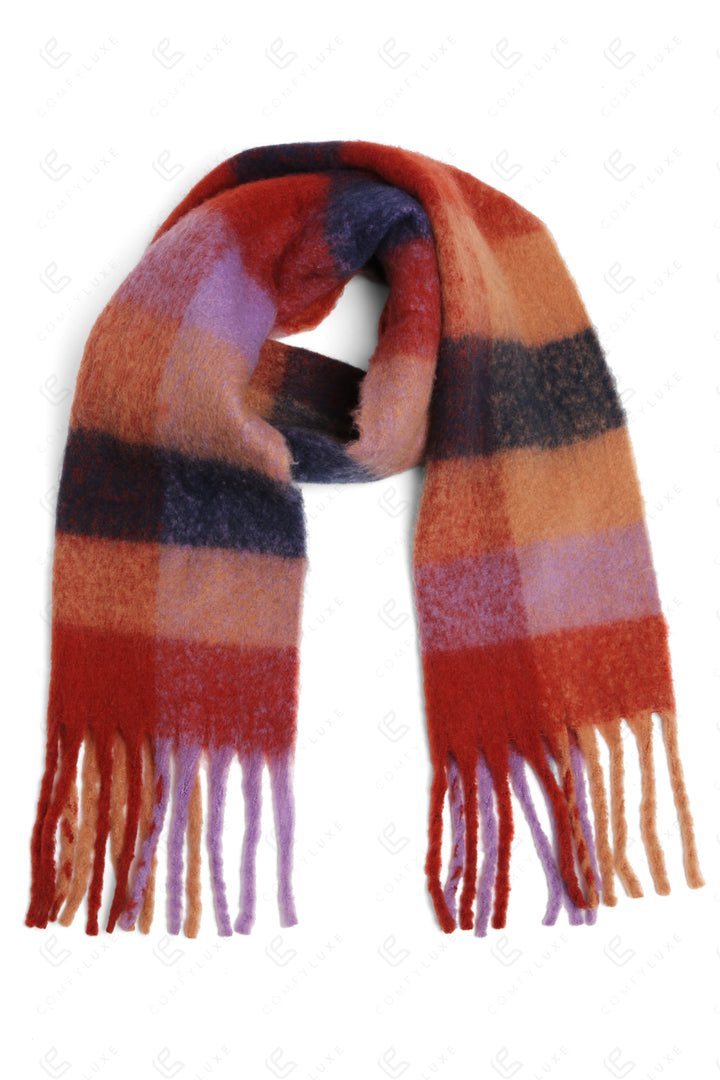 CHECKERED PATTERN SCARF SCARVES