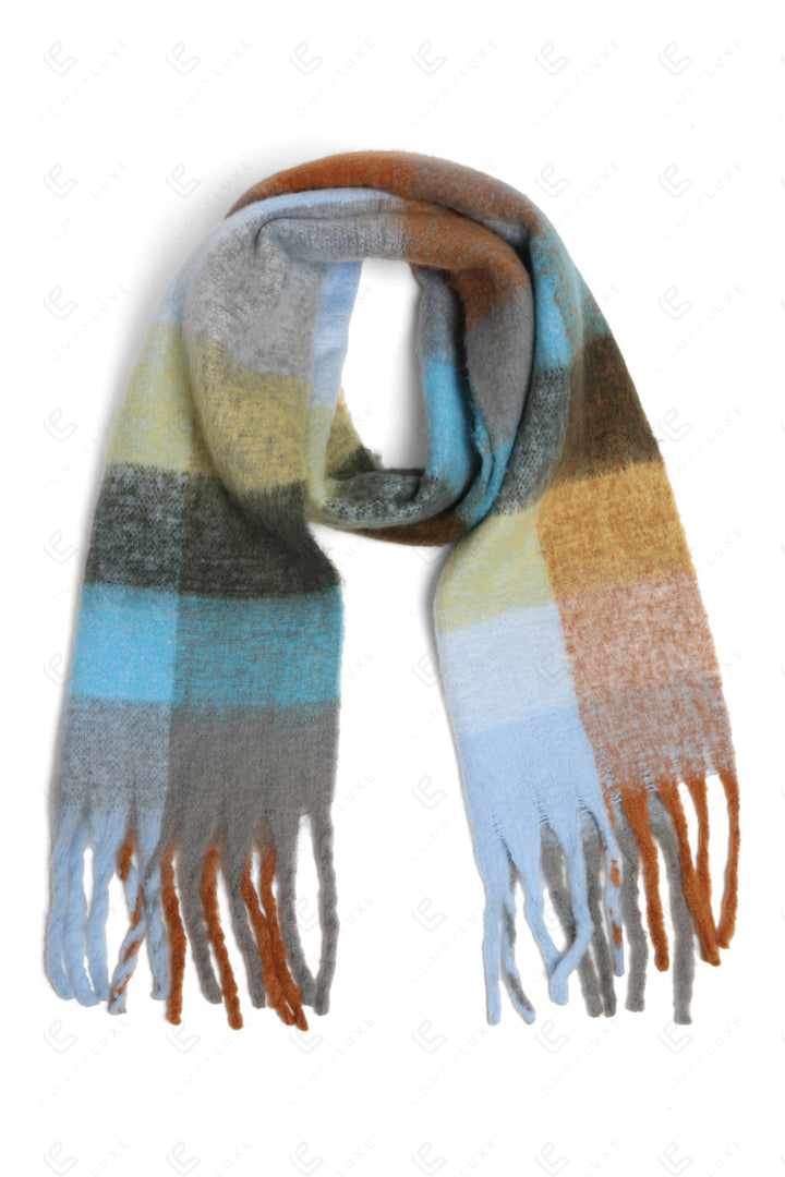 CHECKERED PATTERN SCARF SCARVES
