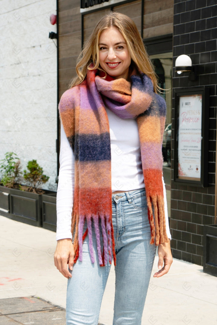 CHECKERED PATTERN SCARF TARO SCARVES