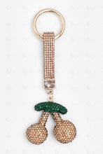 Load image into Gallery viewer, CHERRY KEYCHAIN/BAG CHARM GOLD KEYCHAINS
