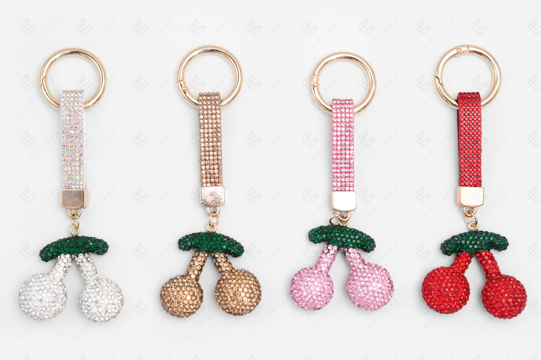 CHERRY KEYCHAIN/BAG CHARM KEYCHAINS