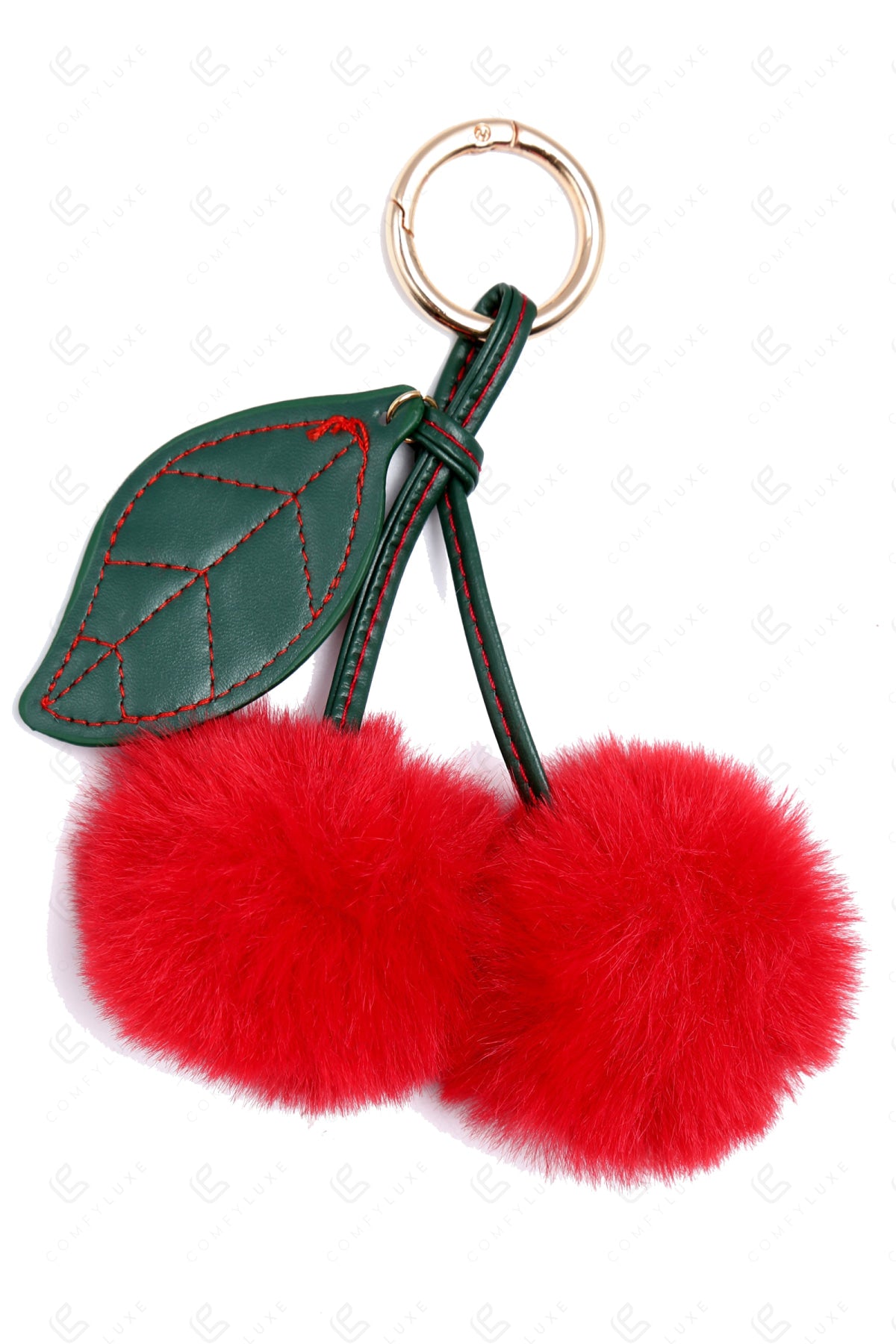 CHERRY KEYCHAIN/BAG CHARM RED KEYCHAINS