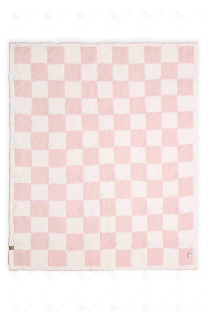 CHILDREN’S CHECKERED PATTERN THROW BLANKET THROW BLANKETS