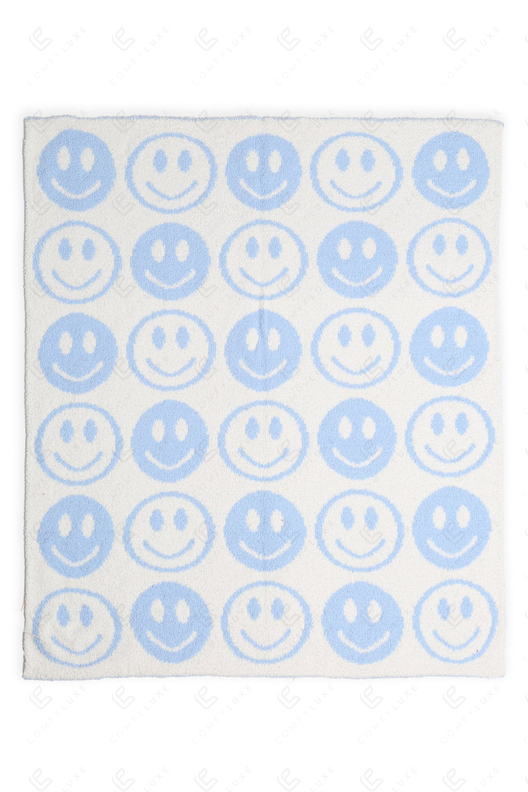 CHILDREN’S MINI HAPPY FACE PATTERN THROW BLANKET THROW BLANKETS