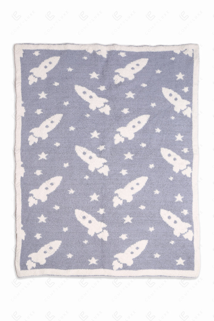 CHILDREN’S PATTERNED THROW BLANKET THROW BLANKETS