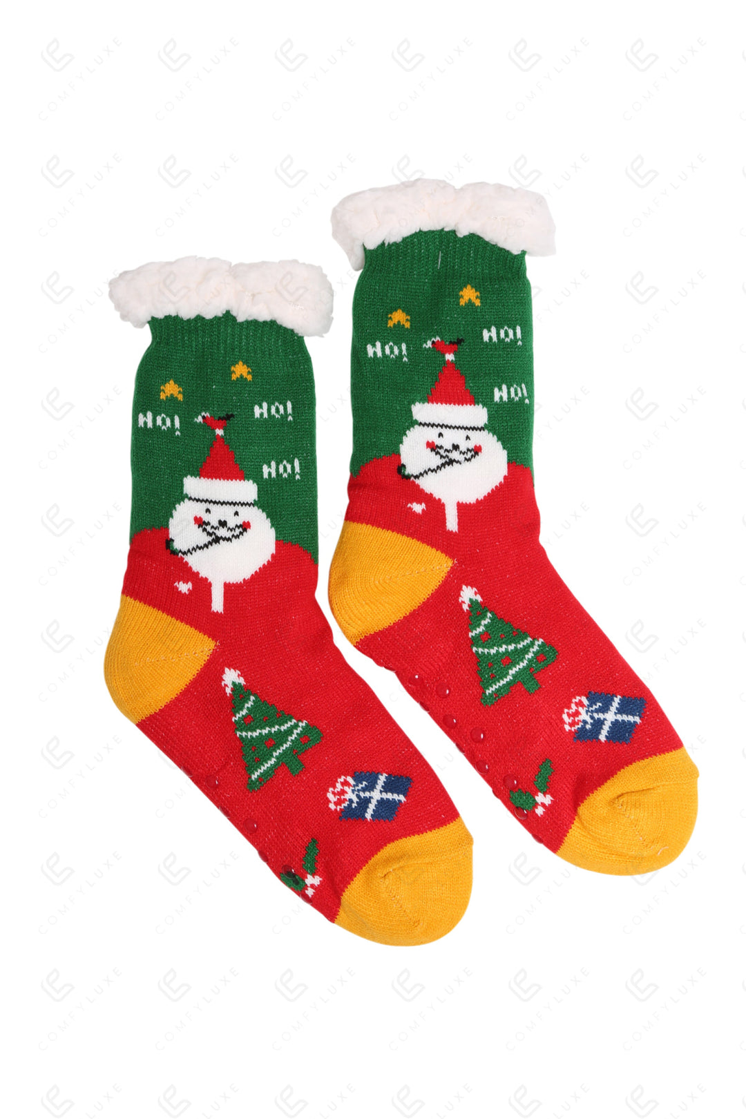 CHRISTMAS THEMED PATTERN SLIPPER SOCKS SOCKS