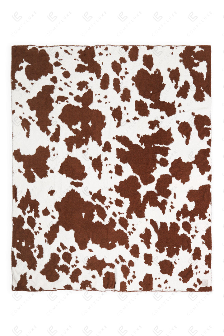 COW PATTERN THROW BLANKET THROW BLANKETS