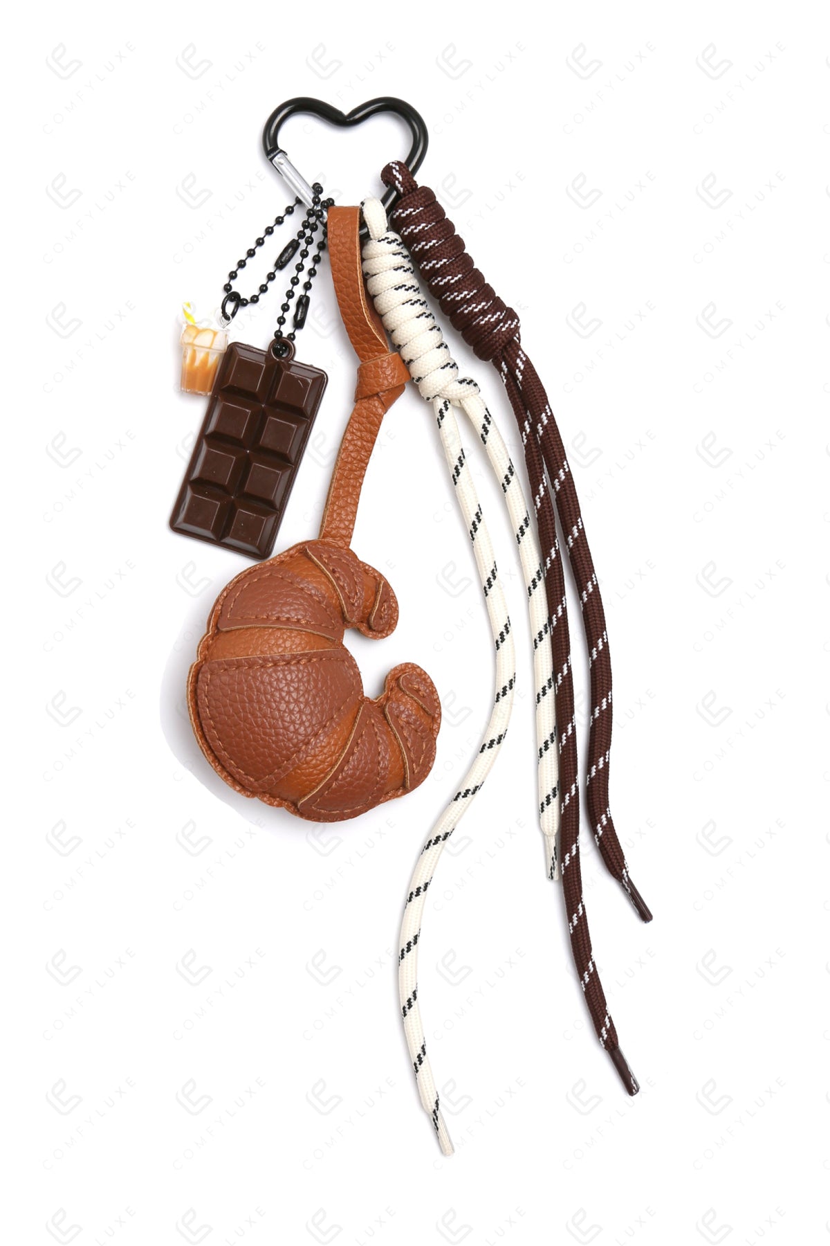 CROISSANT KEYCHAIN/BAG CHARM MOCHA KEYCHAINS