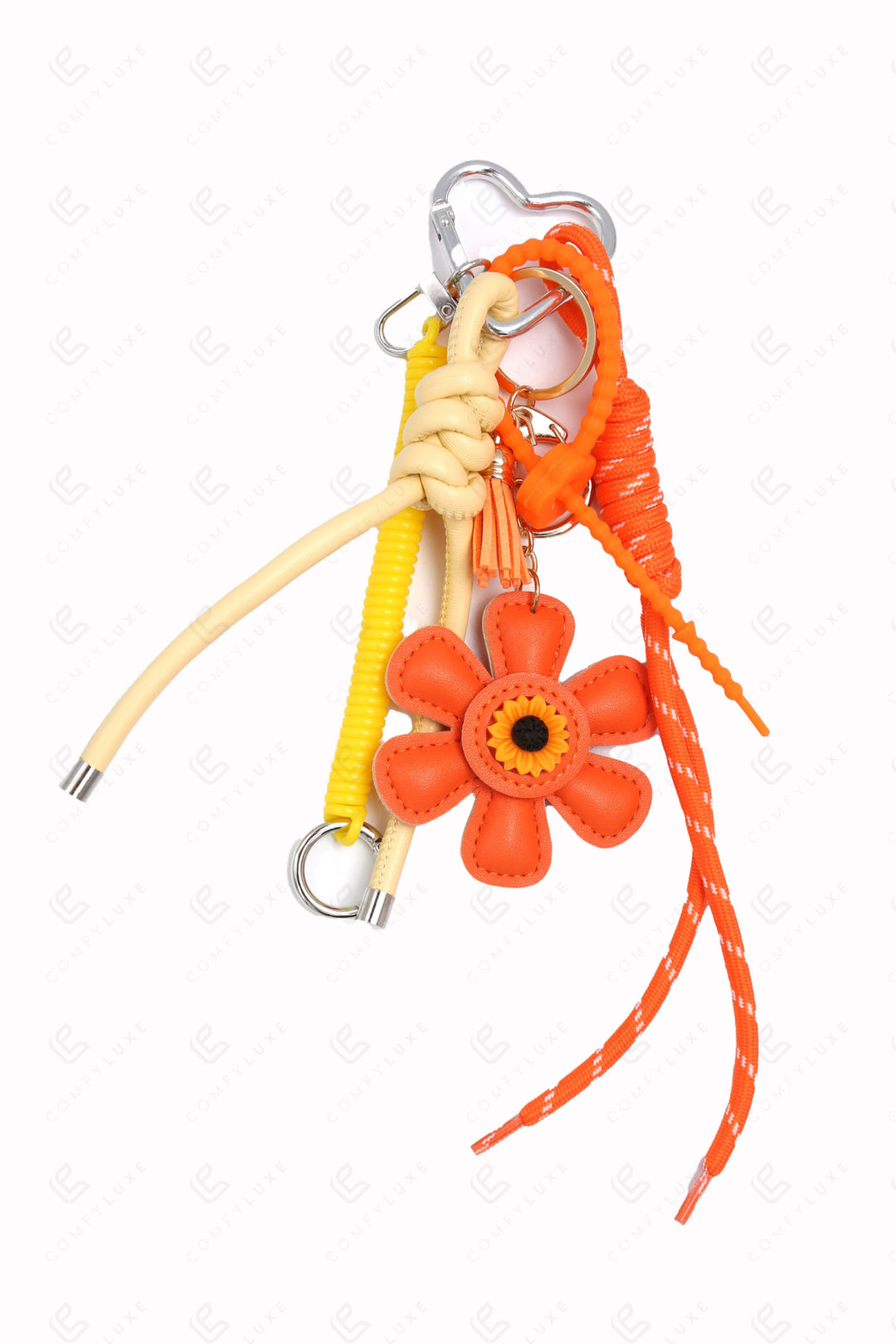 DAISY KEYCHAIN/BAG CHARM ORANGE KEYCHAINS
