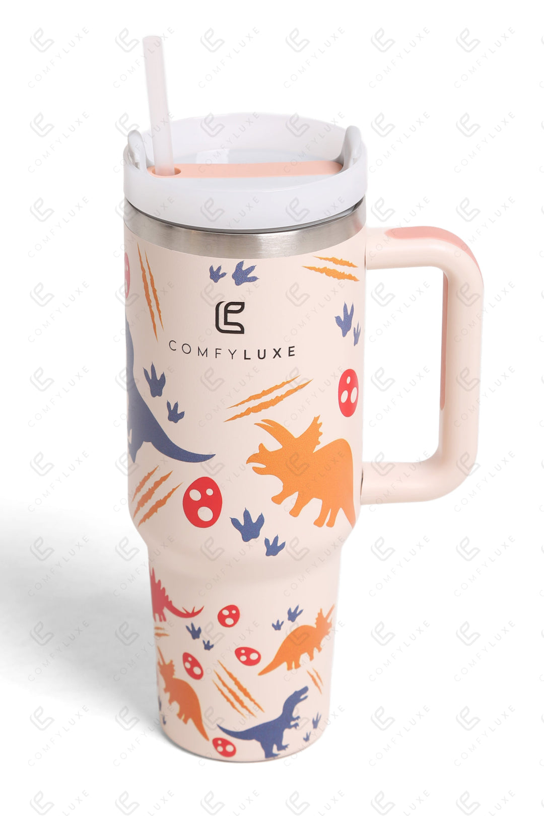 DINOSAUR PATTERN 40 oz TUMBLER DINOSAUR TUMBLERS