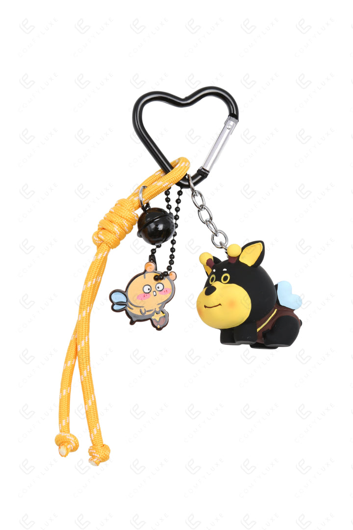 DOGGY BEE KEYCHAIN/BAG CHARM KEYCHAINS