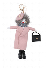 Load image into Gallery viewer, DOLL IN COAT KEYCHAIN/BAG CHARM PINK KEYCHAINS
