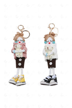 Load image into Gallery viewer, DOLL IN SKIRT KEYCHAIN/BAG CHARM KEYCHAINS

