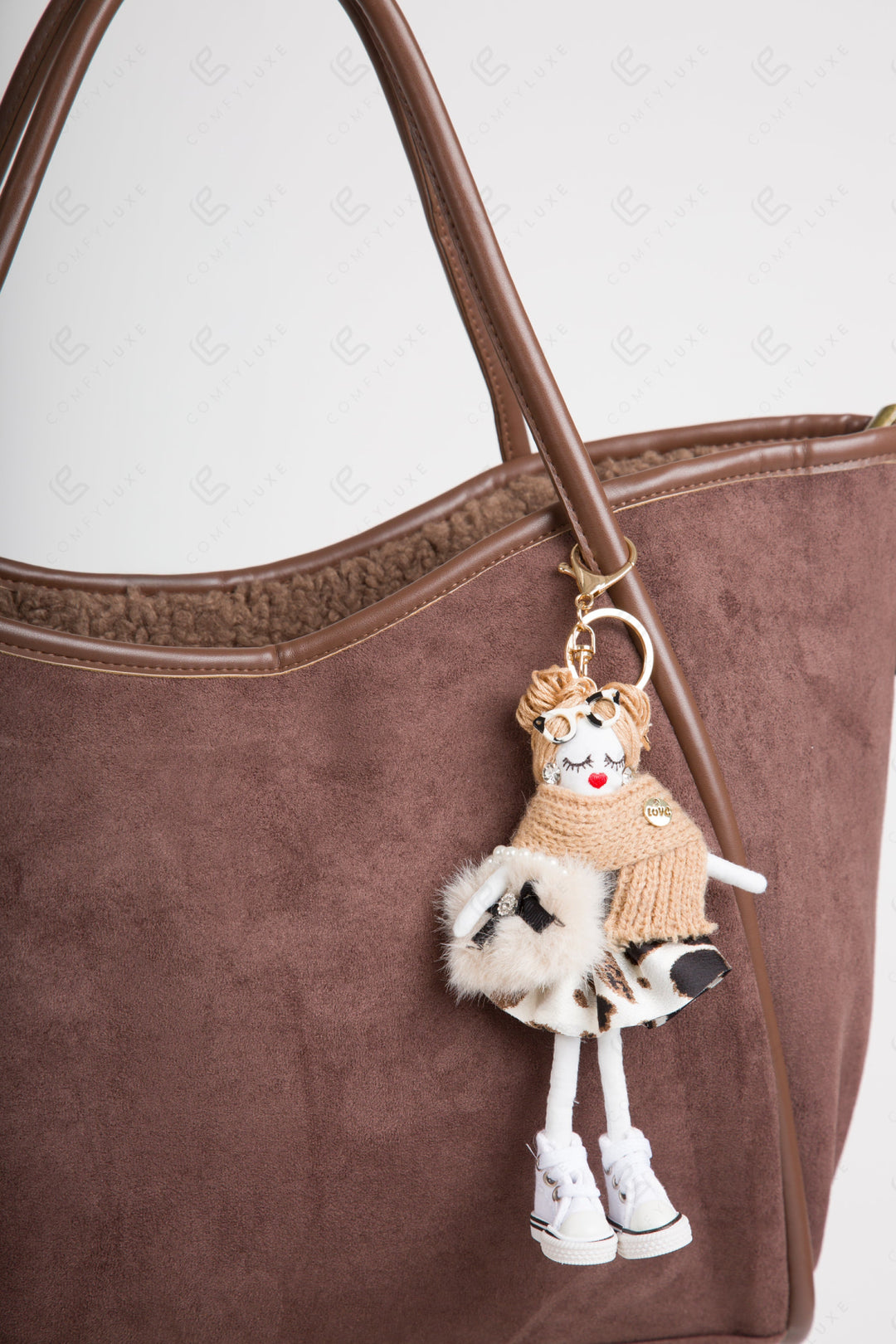 DOLL IN SKIRT KEYCHAIN/BAG CHARM KEYCHAINS