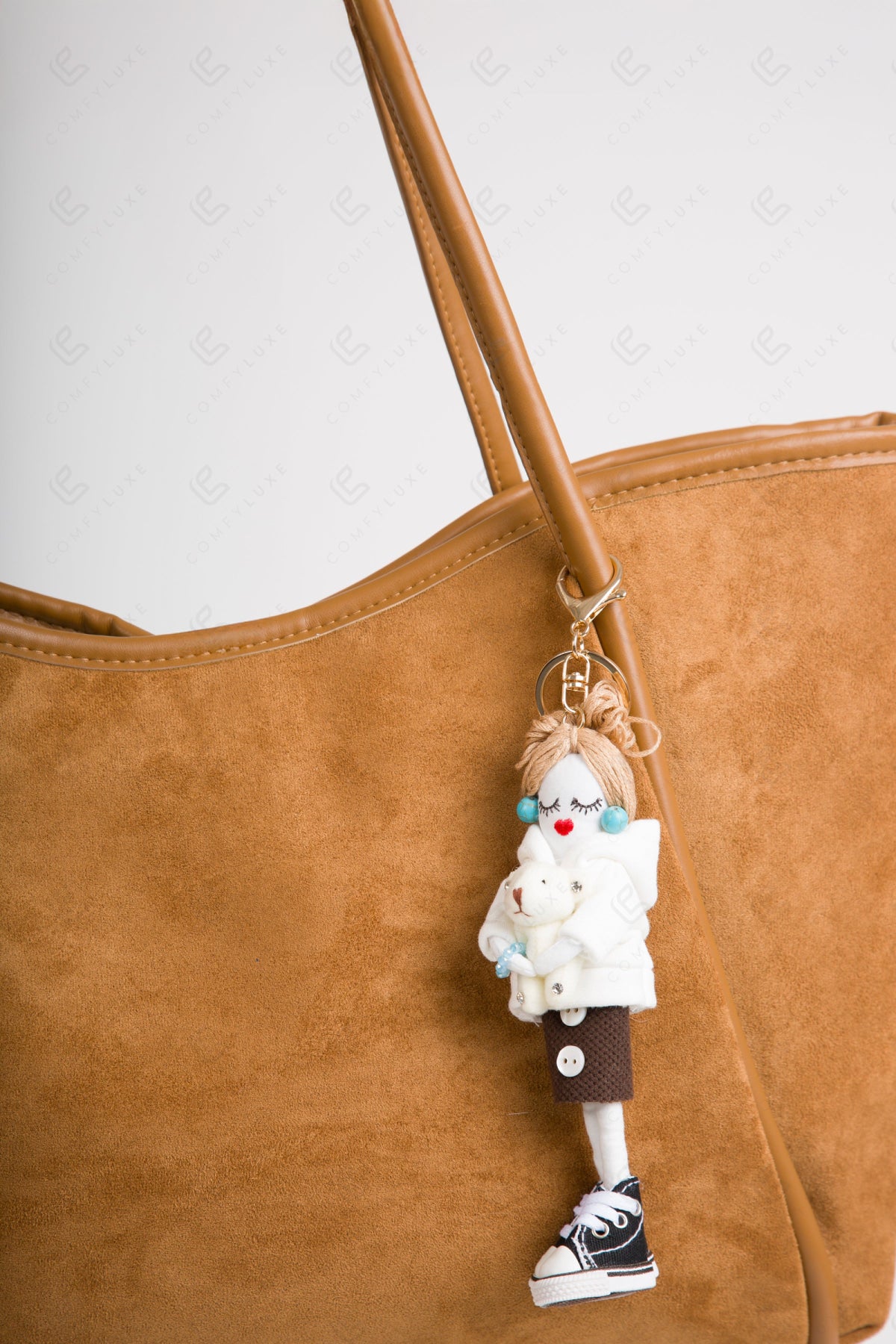 DOLL IN SKIRT KEYCHAIN/BAG CHARM KEYCHAINS