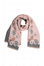 Load image into Gallery viewer, FLORAL PATTERN SCARF PINK SCARVES
