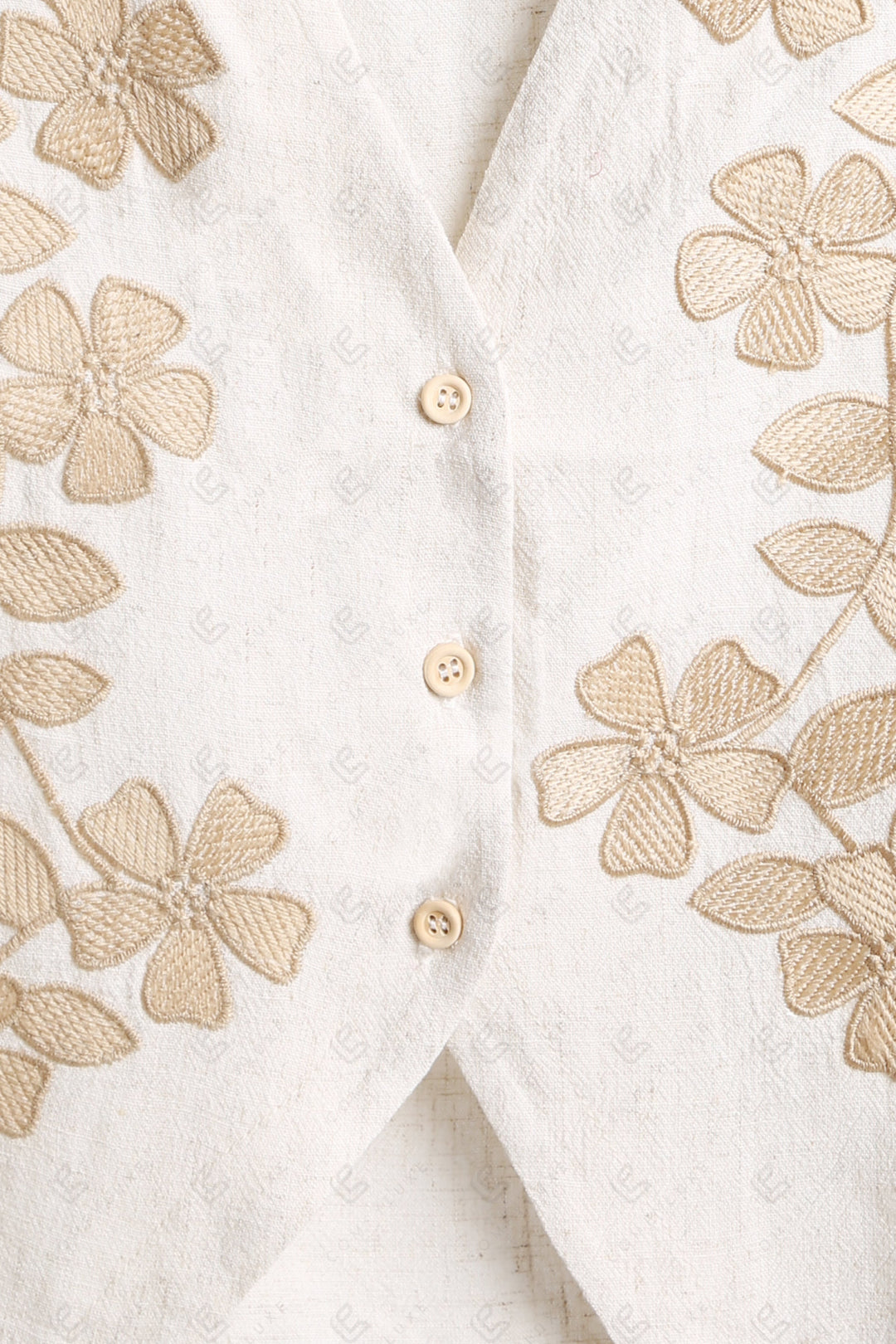 FLORAL PATTERN VEST APPAREL
