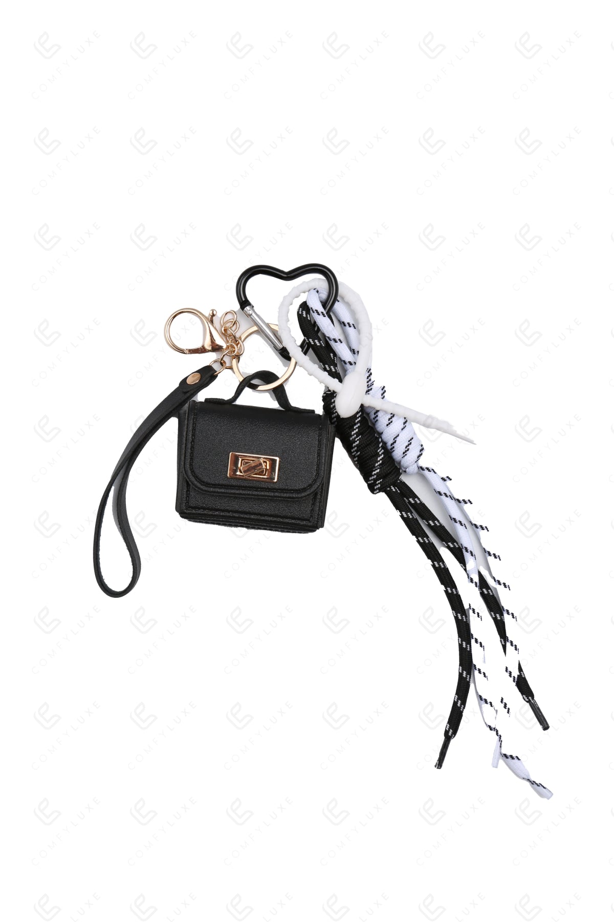 HANDBAG KEYCHAIN/BAG CHARM BLACK KEYCHAINS